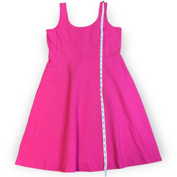 Audrey Hepburn style! Elegant Hot Pink Dress by J. Crew - Picture 4 of 9